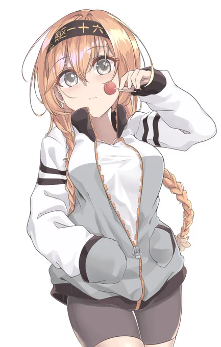 今回は照月ちゃんがジャージを着てくれたよ。
#艦これ 