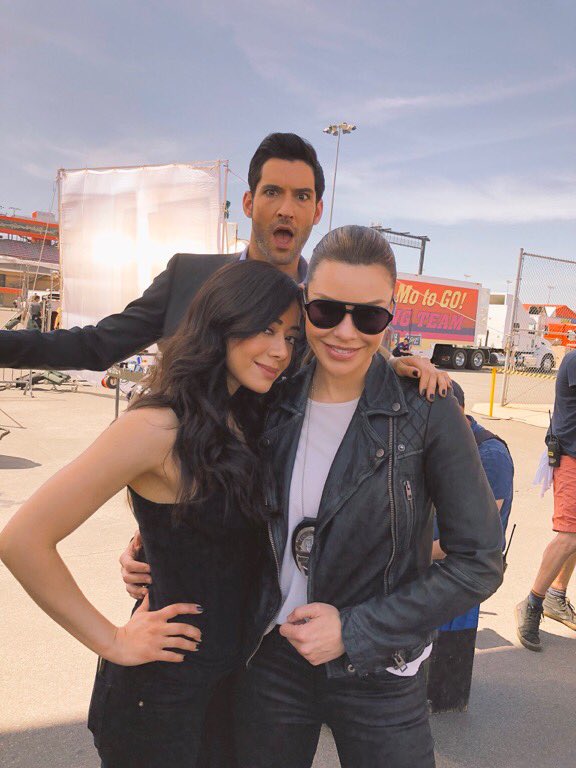 CarolineRaby's tweet photo. #SaveLucifer #PickUpLucifer
Because I haven’t decided yet who is the photobomb master between @tomellis17 &amp; @Aimee_Garcia I need more #Lucifer #BTS pics 😋

@LUCIFERwriters @dbwofficial https://t.co/WKFM7UvhBF