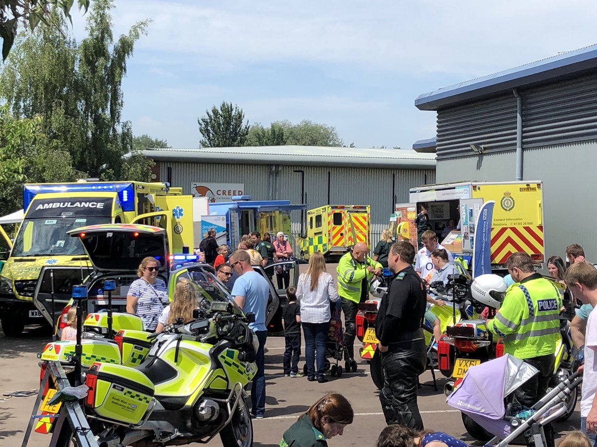 swasFT's tweet photo. Thank you to everyone who attended the open day at #Staverton today. Lovely weather and a fantastic atmosphere. #TeamSWAST #swastie https://t.co/dSJvaiwM6g
