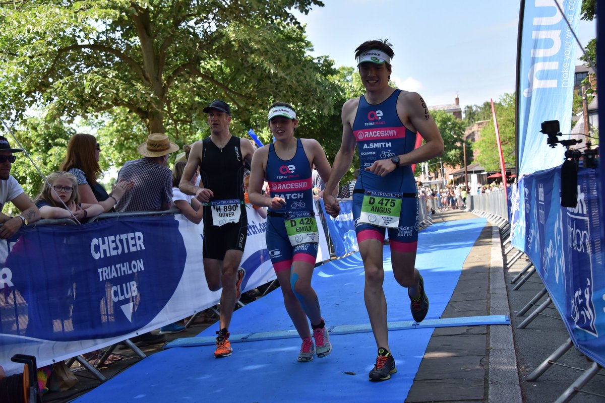 TeamEmgus's tweet photo. After races of many positives and negatives for us both at Deva last Sunday we’re looking forward to racing again at Leeds British Champs tomorrow morning 😃🏊🏻🏊🏻‍♀️🚴🏻‍♂️🚴🏻‍♀️🏃🏻🏃🏻‍♀️ Keep an eye out for our awesome Team Emgus suits!!! #teamemgus #britishchamps https://t.co/rOCQ4UEMlJ