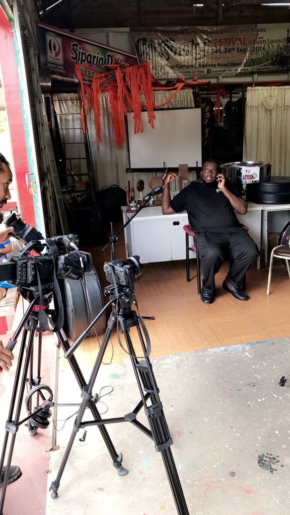 Creating a glimpse into the typical day at the Deltones Institute of Steel Drums and Music today... #cousoumeh #siparia #steelorchestra #deltones #steelpan