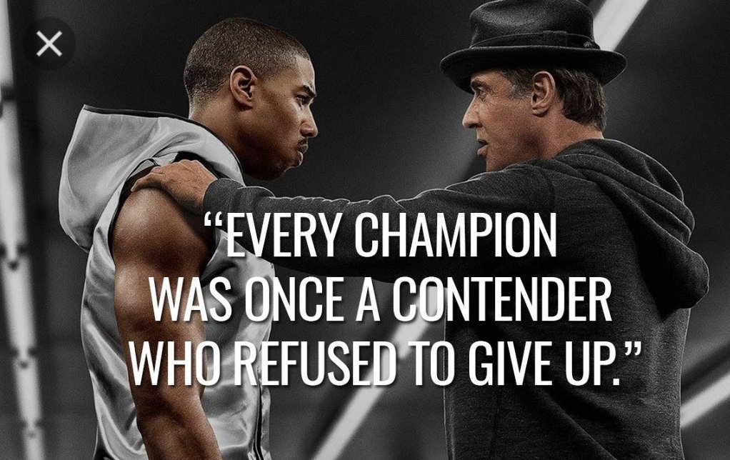 Life is change. Like football its challenging and requires effort and preseverance. Growth, however, is optional. You decide. Never quit!