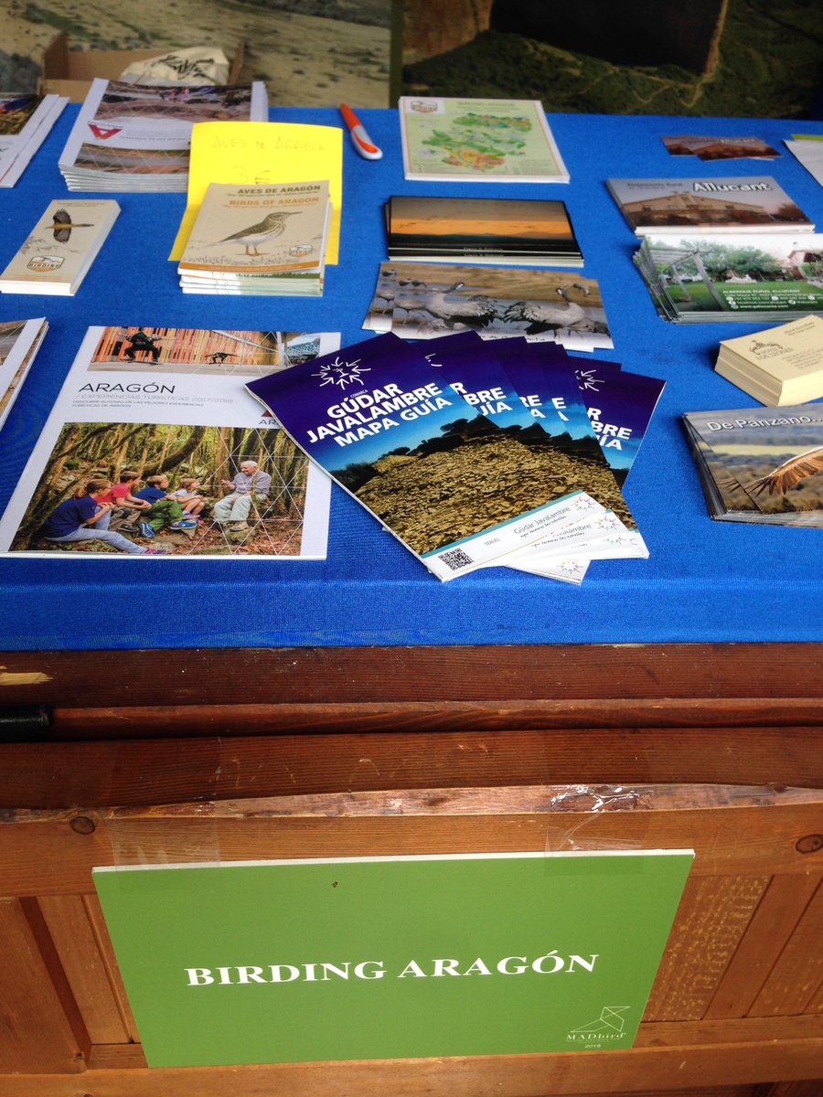 Mañana,último día en <a href="/madbirdfair/">madbirdfair</a> ,promocionando el Turismo Ornitológico de Aragón y de <a href="/GudarJavalambre/">Gúdar-Javalambre "Aquí tocamos las estrellas"</a> .Te esperamos stand <a href="/BirdingAragon/">BirdingAragon</a>