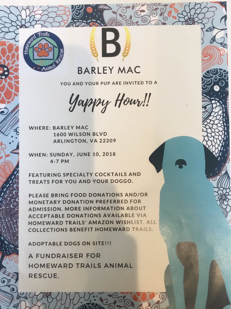 uniononqueen's tweet photo. Don't forget to stop by @barleymacva tomorrow from 4-7pm for Yappy Hour!! 🐶🍷 https://t.co/0c55BBi1nC