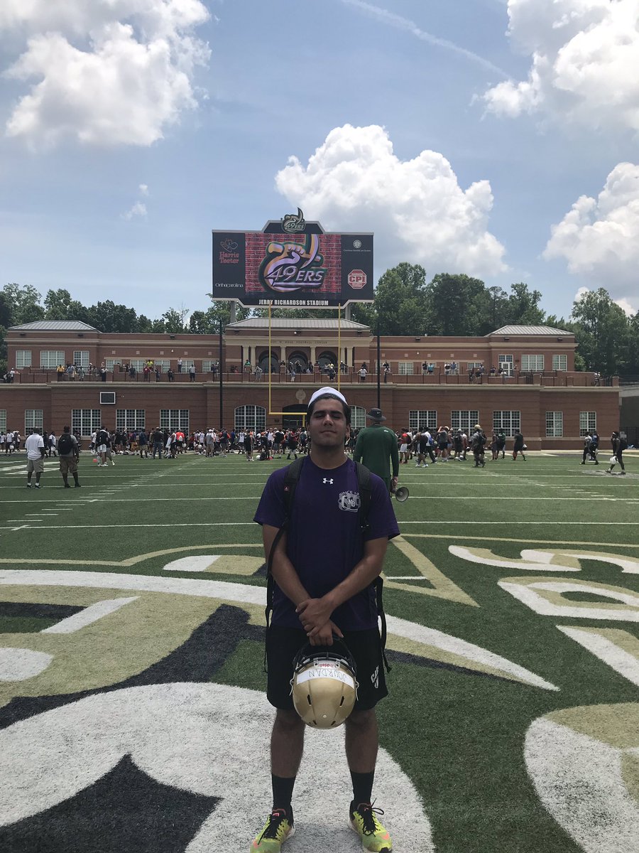 jack_jourdan's tweet photo. huge thanks to @Charlotte49erFB for putting on a fantastic camp! special thanks to Coach Lambert and @JacksonVan82 for their help in guiding me the right way #ninernation https://t.co/7VZut5ViLY