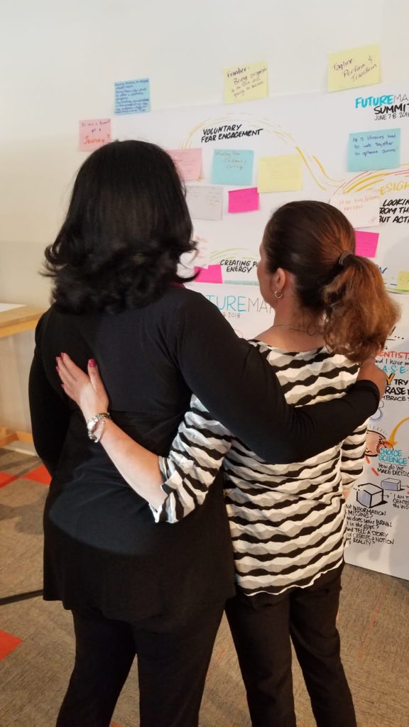 CindyRKent's tweet photo. ‘A bond is born’ with the amazing, inspiring, brilliant, fun, powerful, humble @angiemesser. Women connecting & discussing how we will shape the future! #FutureMakers2018 @iftf @CCLdotORG https://t.co/YNxaj2QWhQ