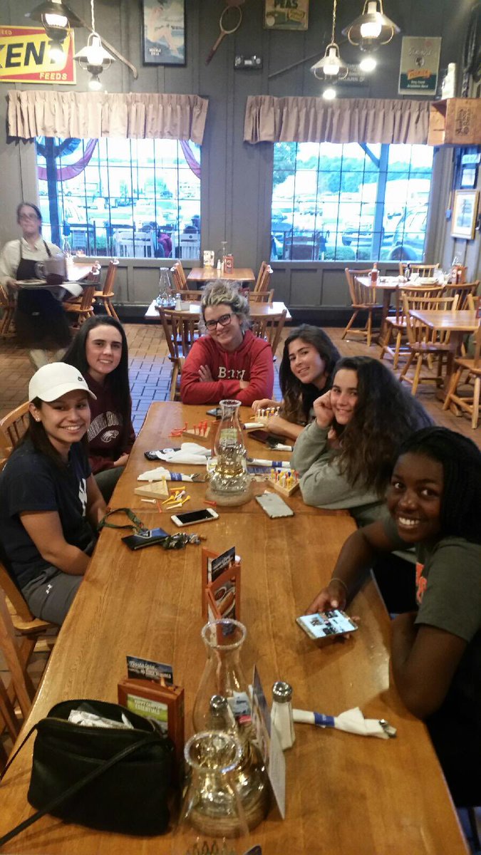 PowerKaser's tweet photo. Couple teammates grabbing some dinner after a long day at the ball field #GoodEats 🍽💜⚾️ https://t.co/haaPtOTopR
