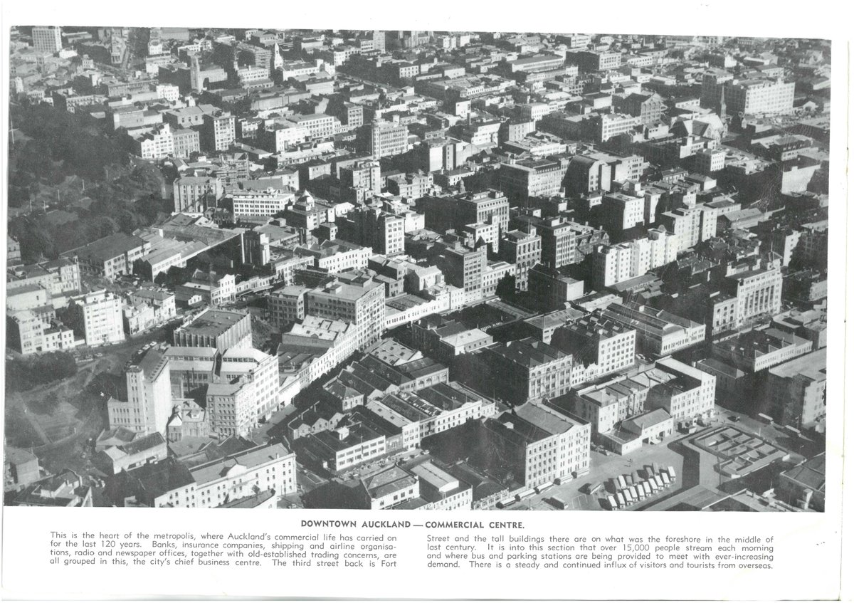 This part of the city has long been the most densely urban part of AKL (Whites Aviation publication c.1950) #urbanpast #urbanfuture