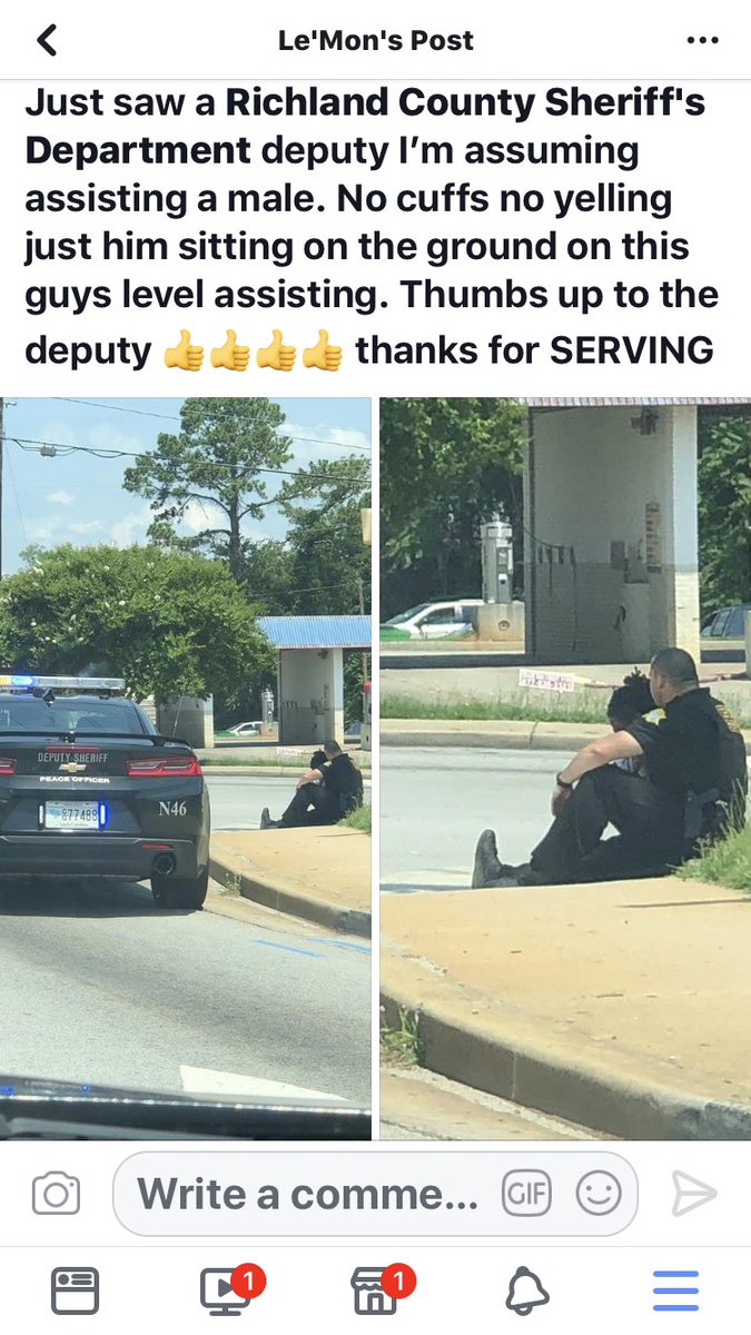 PattyOneil20's tweet photo. @RCSD saw a positive post about one of your deputies on Facebook and thought you should see it. Great department and proud that I’m from SC also https://t.co/hK66xxq5GJ