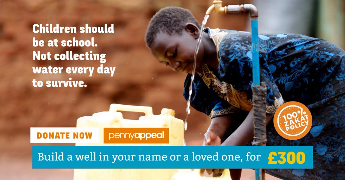 RidersOfShaam's tweet photo. Do a wonderful deed, and #Sadaqah is your reward. Pledge clean, safe drinking water to the poor this year, and for many years to come. 

Visit https: https://t.co/Q0ksysZ6OZ to find out how. #ThirstRelief #Leicester2Paris @pennyappeal https://t.co/FUUBPRUhb8