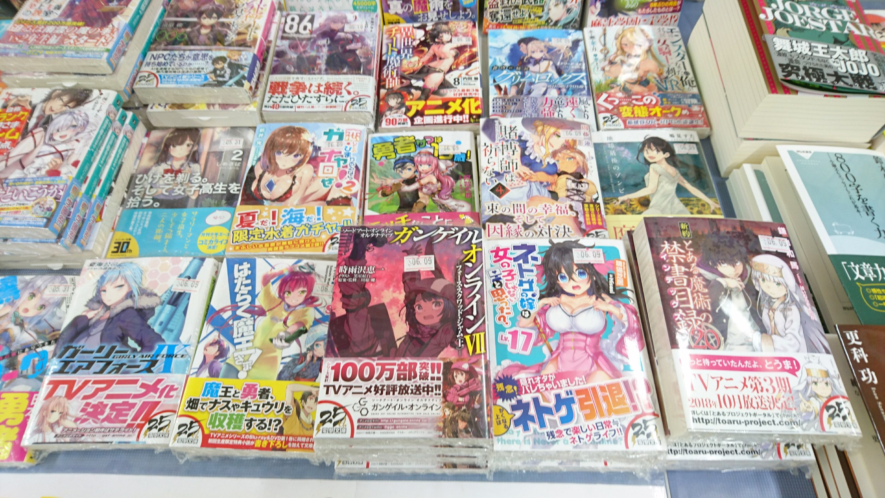 تويتر 大垣書店 ブックパル文苑山科店 على تويتر ライトノベル 昨日発売の電撃文庫入荷無かったものも含め追加入荷しましたーーー 新約とある魔術の禁書目録巻 ガンゲイル オンライン７巻 はたらく魔王さま Sp ネトゲの嫁は女の子じゃない