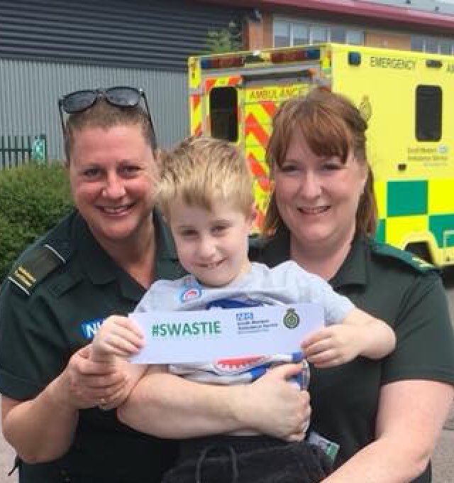 Wheato2's tweet photo. @swasFT @PdStellaGlosPol 
Great day today Staverton Ambulance Station #swastie https://t.co/xF7g1K7hS5