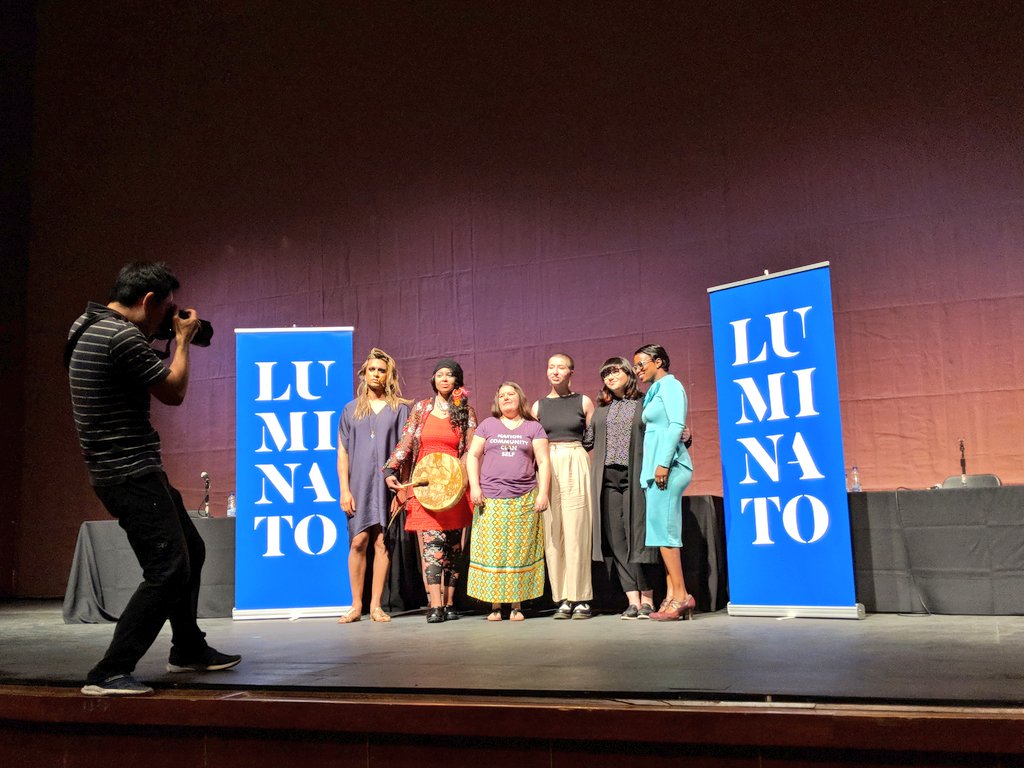 This photo *is* the #futureoffeminism 🙌🙌🙌 #NOGOINGBACK <a href="/Luminato/">Luminato Festival</a>
