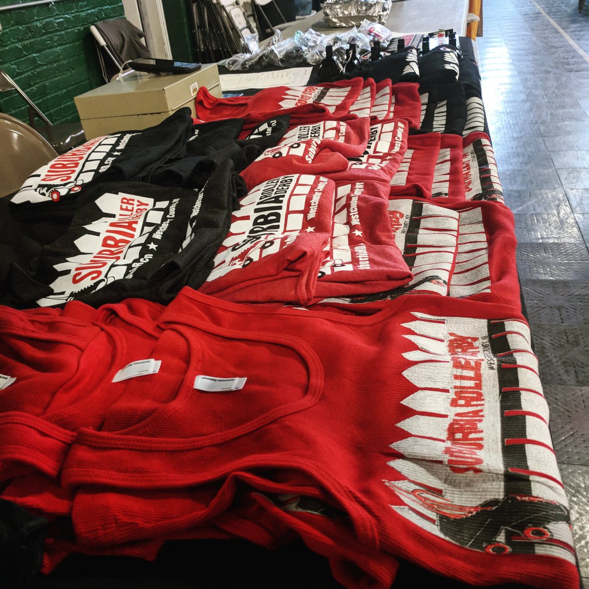 suburbiard's tweet photo. BOUT DAY IS HERE! Come on over to the Yonkers PAL to watch us take on Firestorm Roller Derby (and pick up some sweet merch). First whistle is at 7! #rollerderby #srdstrong https://t.co/Nni0Tg0lH7