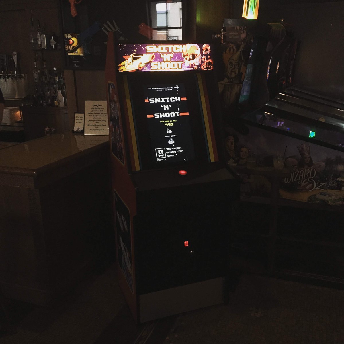 Sometimes things are so incremental that I need to occasionally take a step back to appreciate it:

I worked with a video game developer to create an entirely new arcade game, and it's currently being played in an barcade right now. Thanks <a href="/crowbarska/">Matt Glanville</a> and <a href="/AnalogArcadeBar/">Analog Arcade Bar</a>!!!