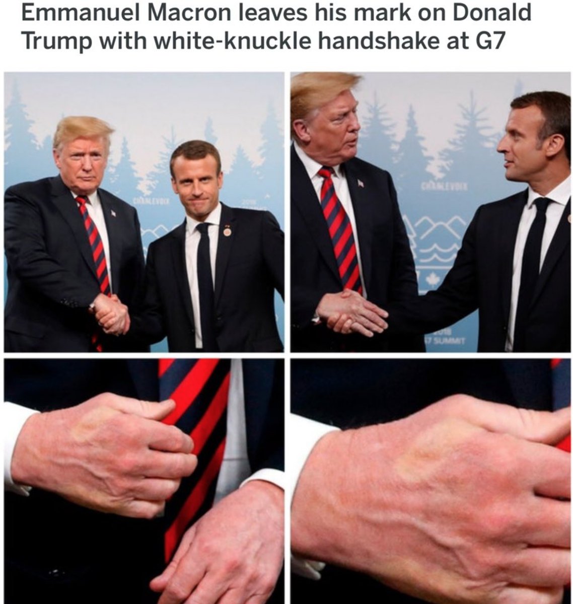 Loveon999's tweet photo. @bubba_wubba @NatashaBertrand @realDonaldTrump Exactly, why did he go? To show his muscles? Haha...
@JustinTrudeau PLZ #AnnexUS
Thank you @EmmanuelMacron for your helping hand! https://t.co/k3fN6psX7F