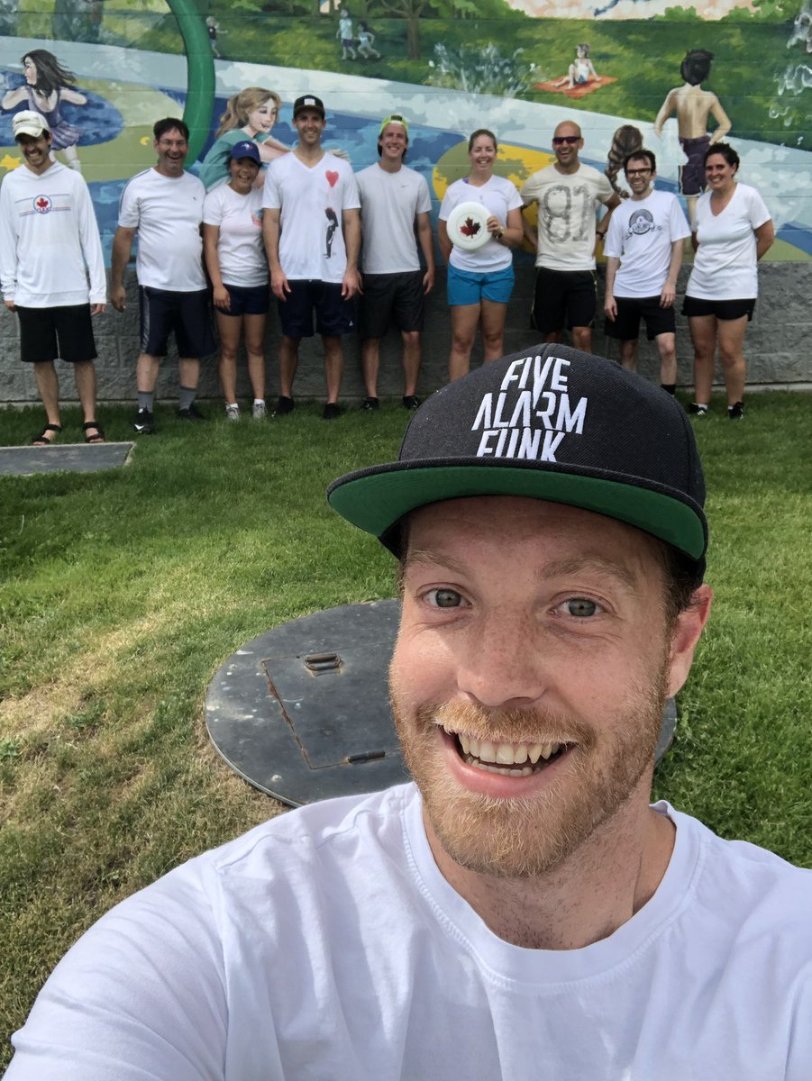 KamUltimate's tweet photo. Winds calmed down a bit for a great Art Hawkins game. 🍁Team White went 14-9 over Team Red in Kamloops. #AHGCUG2018 https://t.co/IO2LMSTZ4c