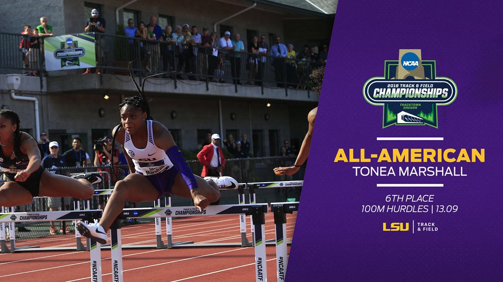 LSUTrackField's tweet photo. 6️⃣th place finish for @flowerdivine_ in the 100 meter hurdles! https://t.co/4olSBHz1uL
