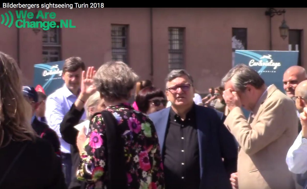 WeAreChangeRdam's tweet photo. Jose #Barosso former #EU commision nowadays chairman Goldman Sachs looking for new real esate to acquire during #Bilderberg2018 in #Turin
https://t.co/L4k7VjeeZE https://t.co/1dRX43Lcyb