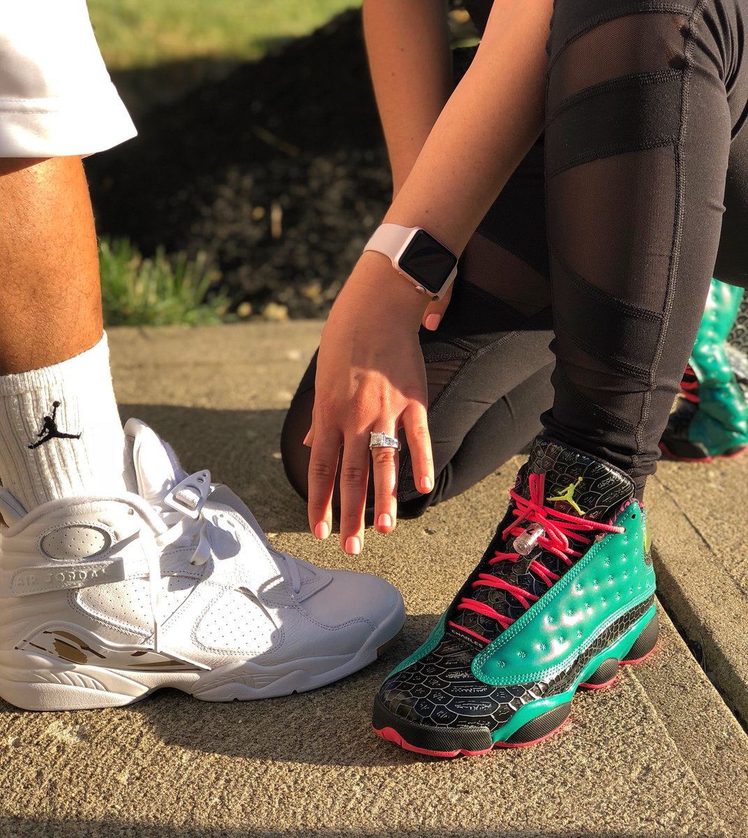 Eazy_Easley's tweet photo. “You’re like Jordan’s Imma Saturday, I gotta have you and I cannot wait now!” 😍💍👟 #OVO8 #DB13 #MyFiancé https://t.co/Nhb47aOQYE