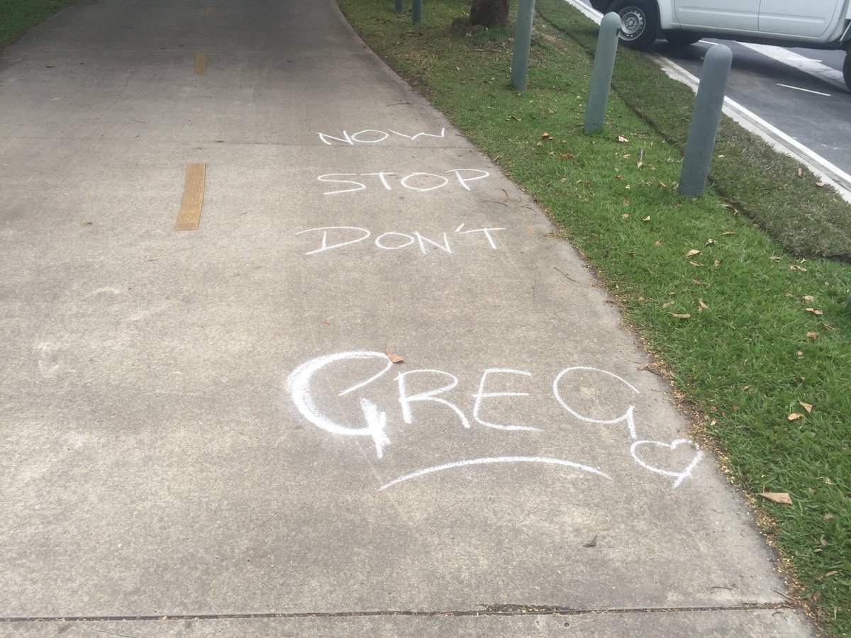 TheCairnsPost's tweet photo. Some funny messages of support have popped up along the Esplanade for competitors in this year's #Cairns Ironman. #IMCairns @IRONMANLive @IRONMANtri FOLLOW OUR LIVE BLOG: https://t.co/ubiCMOeeGd https://t.co/fWr56hw8Ny