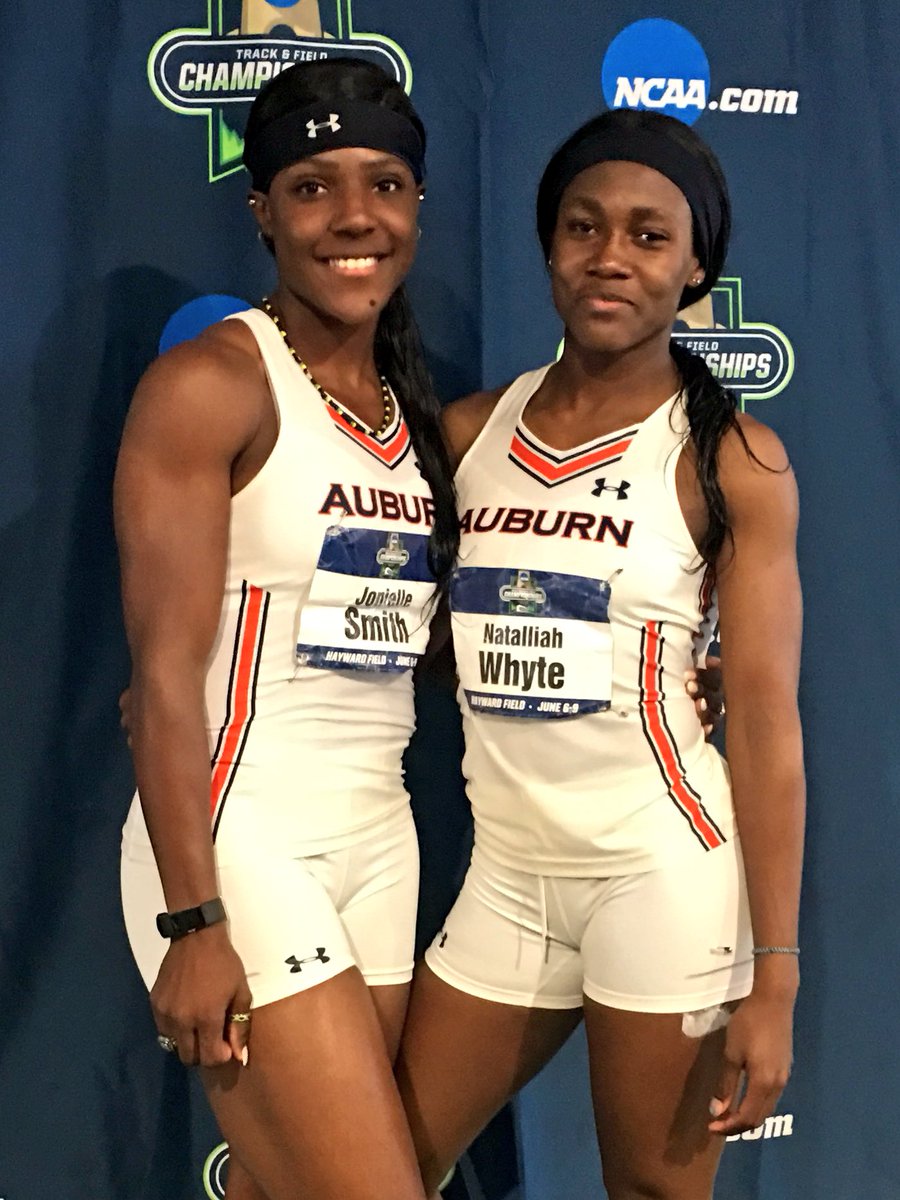 AuburnTFXC's tweet photo. 🔥🔥 BOOM!! 🔥🔥

What a race in 100m as Natalliah Whyte (11.24) and Jonielle Smith (11.40) finish second and fourth!!

Congrats, Natalliah and Jonielle!

#WarEagle | #NCAATF https://t.co/swf3X3RA0U