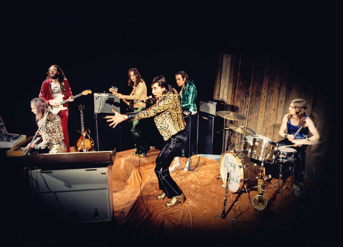 dark_shark's tweet photo. Roxy Music at the Royal College of Art, London, July 5, 1972 by Brian Cooke #BrianEno #BryanFerry https://t.co/X27f6DFrpt