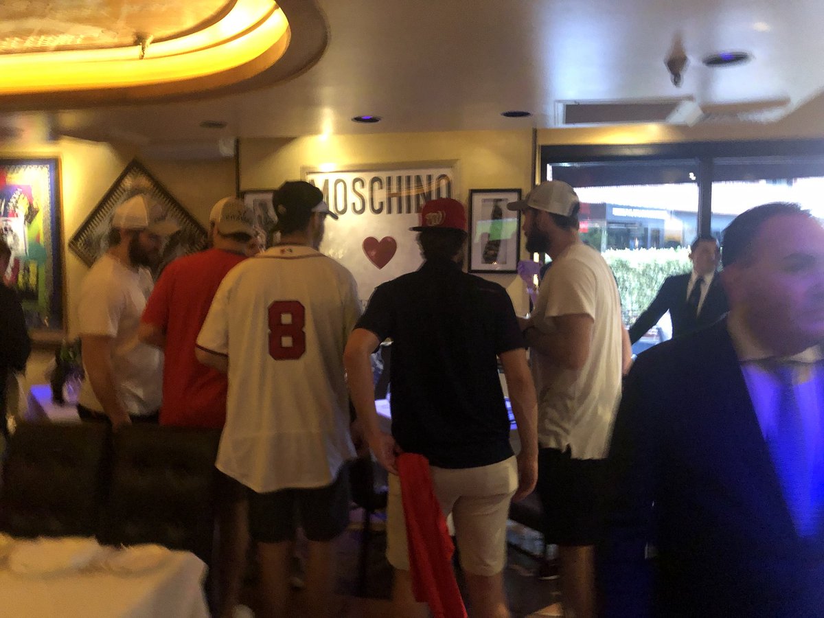 The CAPS and the CUP are now at Cafe Milano in Georgetown and just celebrated with Ivanka &amp; Jared.