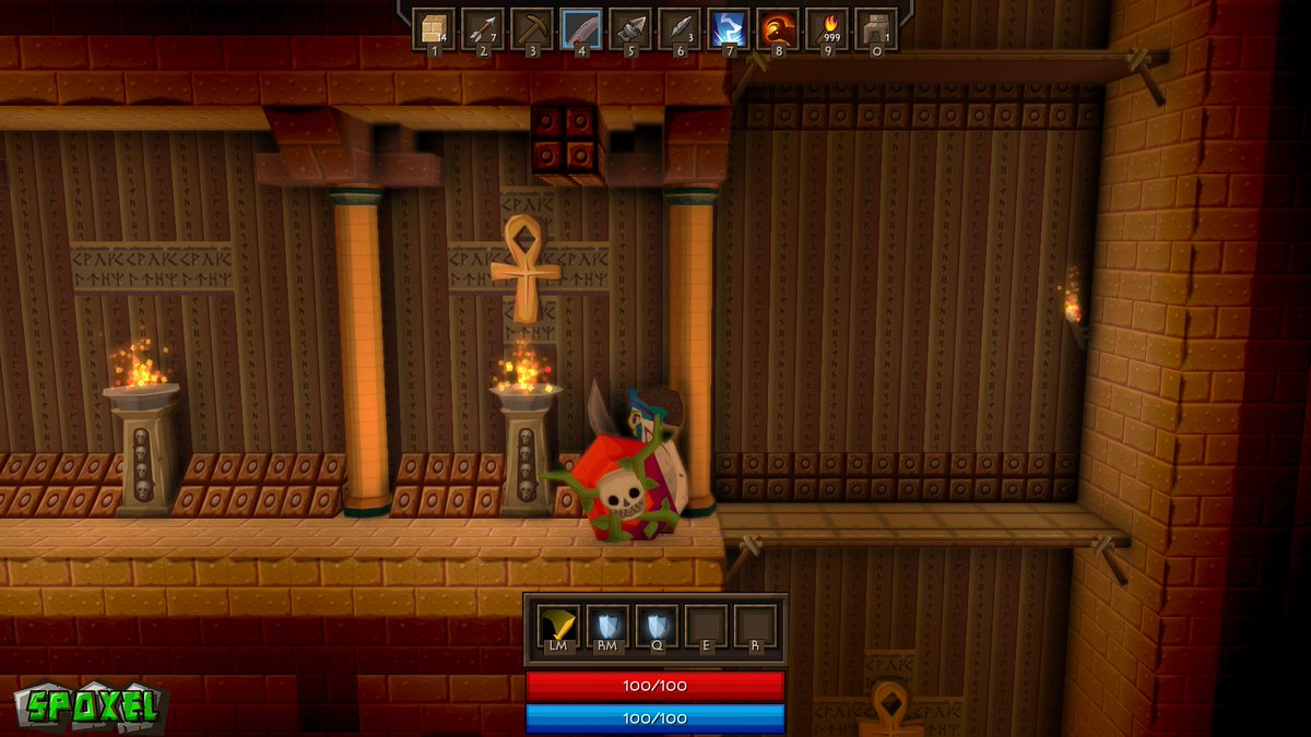 Jedic1's tweet photo. The advanced crafting UI has been revamped in Spoxel to allow for way more customization of weapons and armor #screenshotsaturday #indiedev #gamedev https://t.co/YY1ygic8mE