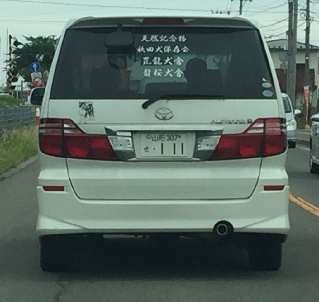 ちゃお 通りすがりに見つけた 秋田犬保存会 の車 ナンバーも凝ってて ワンワンワン がしかし なぜに山形ナンバー 勝手にアップしてごめんなさい T Co Fxrdjc8ueb Twitter