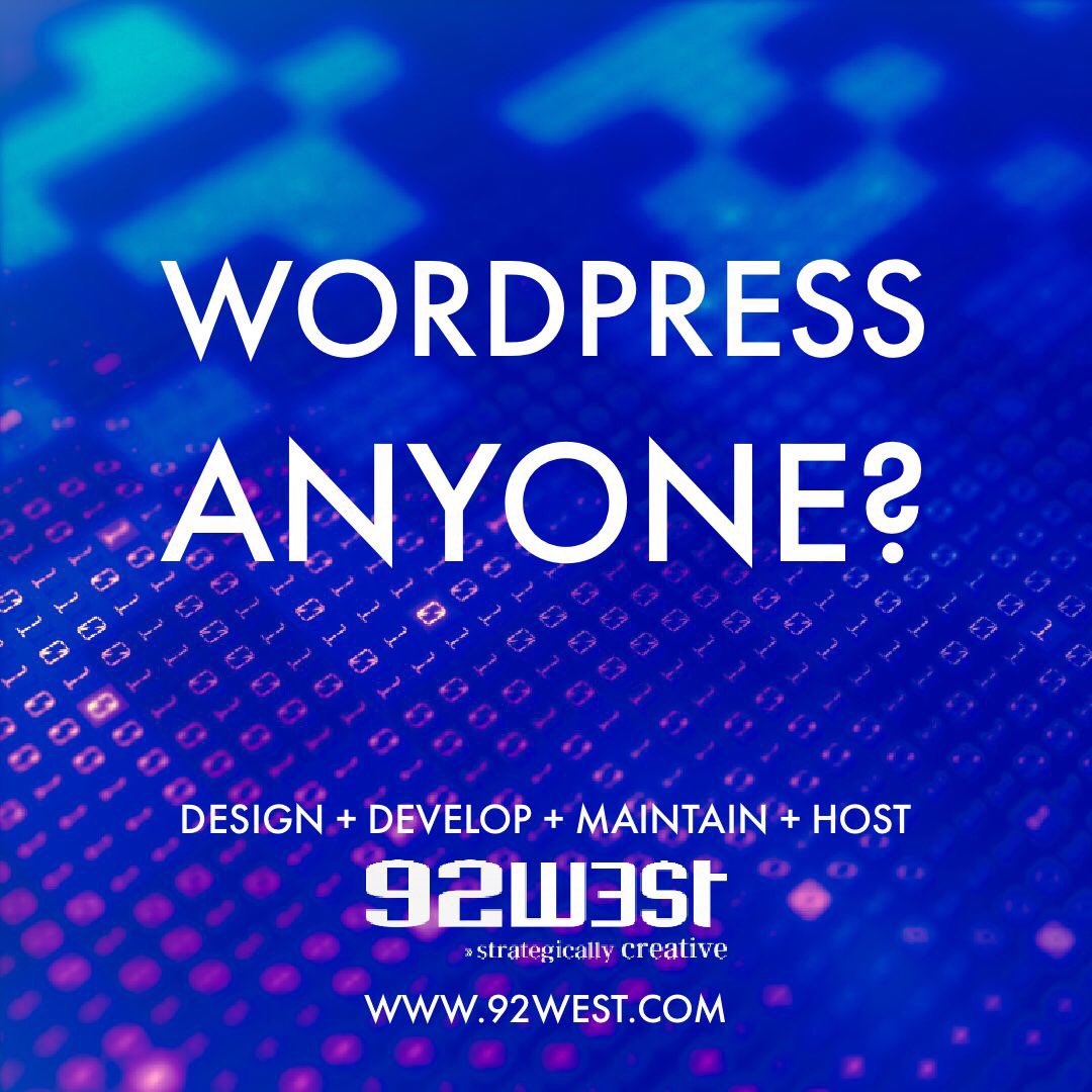 92WEST's tweet photo. Need help with your current or next #WordPress project? Not for nothing, but we’re pretty good at it.
#StrategicallyCreative
#Branding, #DigitalMarketing, #WebDesign & #SEO services.
https://t.co/xt6RWngchh #Omaha #KansasCity https://t.co/zNDGuzP37Q