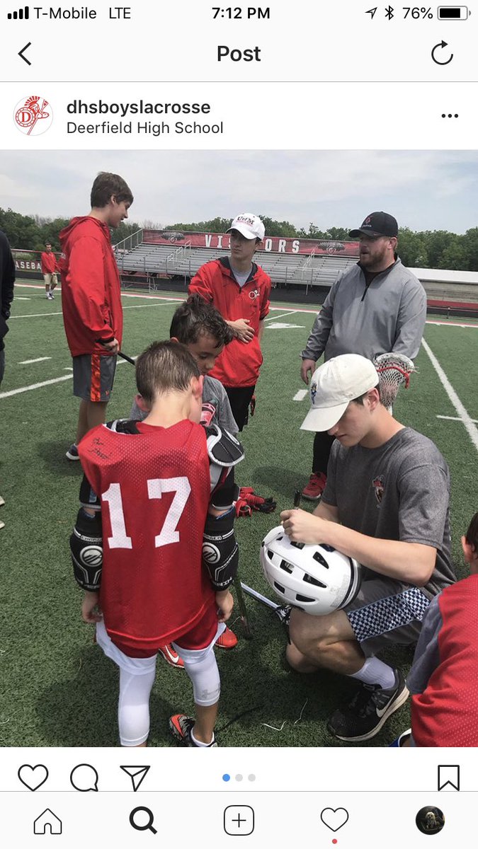 braunst_j's tweet photo. The future for @DHSBLAX @DeerfieldHS is bright! Great day bringing the HS boys out to work with the boys who will claim @IHSAState championship in 2030! #GrowTheGame #lacrosse https://t.co/zOZQNxbxHj https://t.co/3QVbZYzcf0