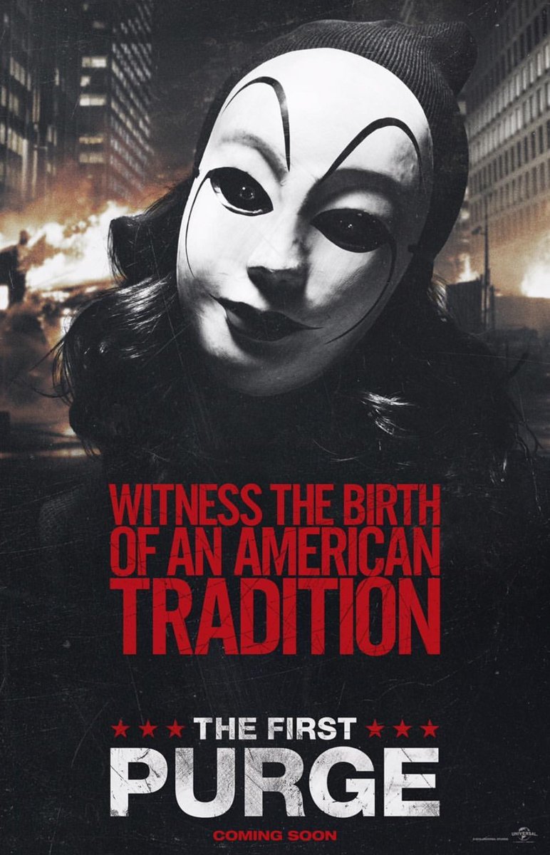 HookedonHorror's tweet image. Witness the birth of an #American tradition this July 🇺🇸
#TheFirstPurge #FirstPurge #ThePurge #Purge #Blumhouse #HookedOnHorror