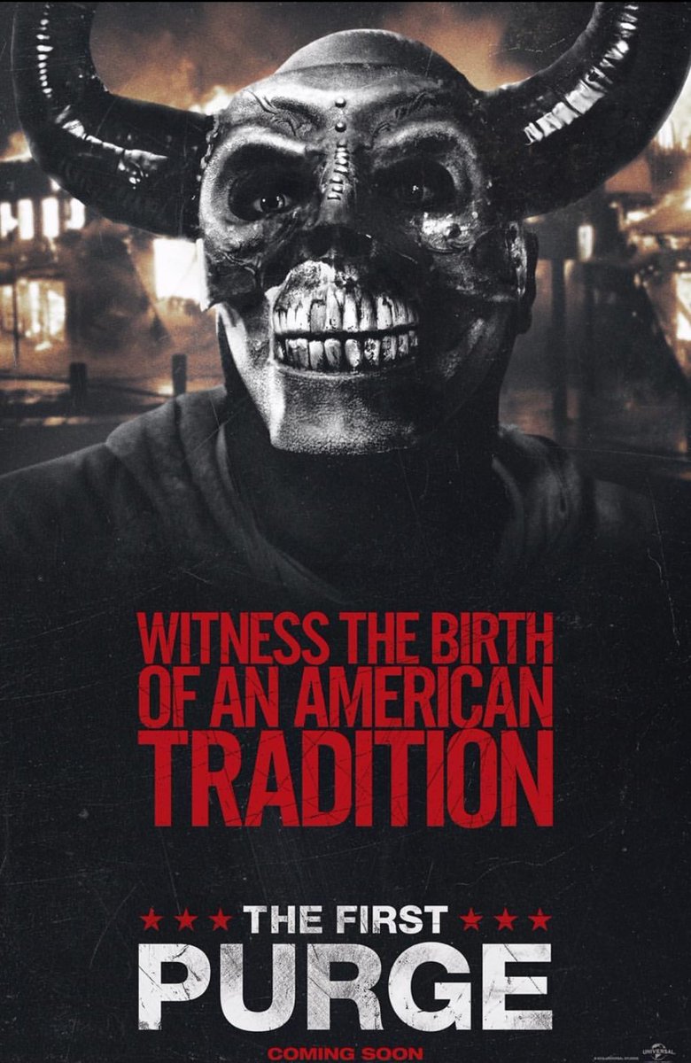 HookedonHorror's tweet image. Witness the birth of an #American tradition this July 🇺🇸
#TheFirstPurge #FirstPurge #ThePurge #Purge #Blumhouse #HookedOnHorror