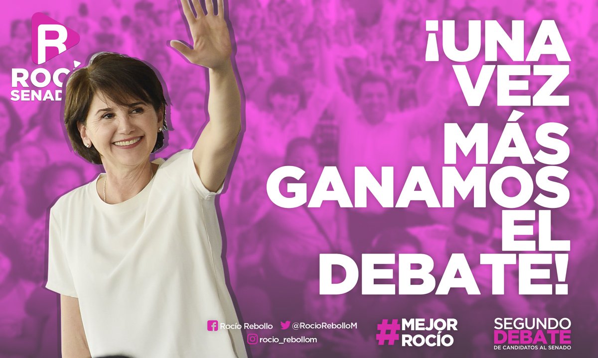 RocioRebolloM's tweet photo. Hemos ganado el debate, porque ha quedado claro que quien conoce la realidad de todas las regiones del estado, somos @RLopezPescador y yo. #MejorRocío https://t.co/qIFb6ggYzd