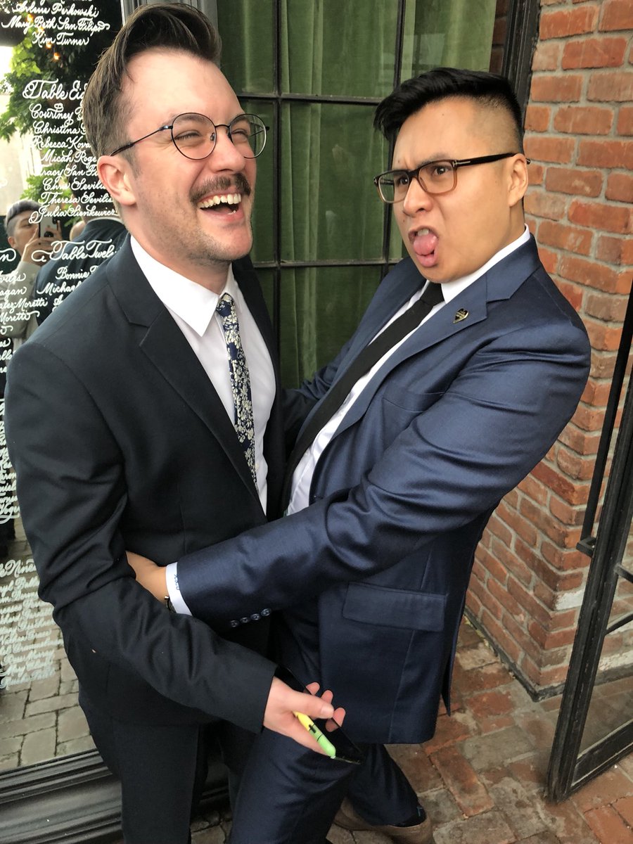 ChrisMySass's tweet photo. We clean up nicely ๐ #MikeAndRoy https://t.co/0jGWKvNgmM