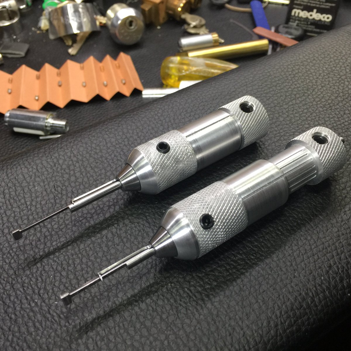 GreenGrowLocks's tweet photo. Decided to revisit the Abloy Classic. I been working on these for the last few days and just now I finished the final step in drilling and tapping for the set screws. Hopefully next project will be Abloy Exec. https://t.co/Hp33tUj8ky