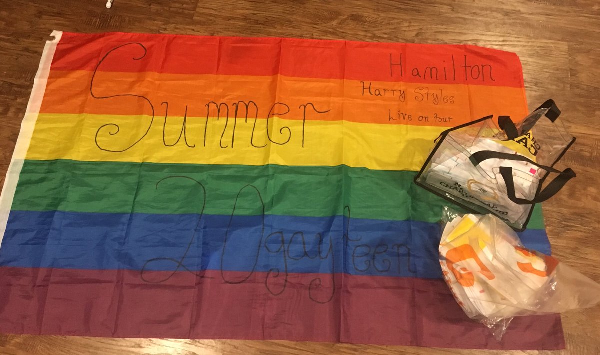 FloralAndAdidas's tweet photo. I can’t believe I’m finally saying this, but all my parts of #PrideProjectATL are finished, packed, and ready to go for Monday!!! It’s such a bittersweet moment, but now all I have to do is hope that people will participate. #HarryStylesLiveonTourAtlanta #HarryStylesAtlanta https://t.co/feSGAhZk8d