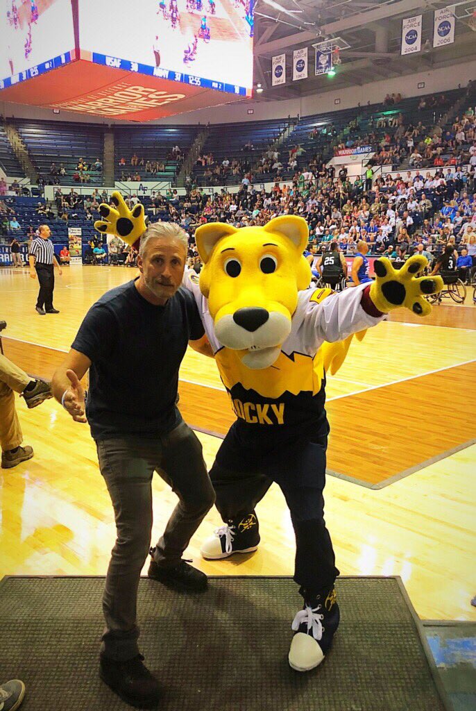 Jon Stewart at the Wounded Warriors games at the Air Force Academy!