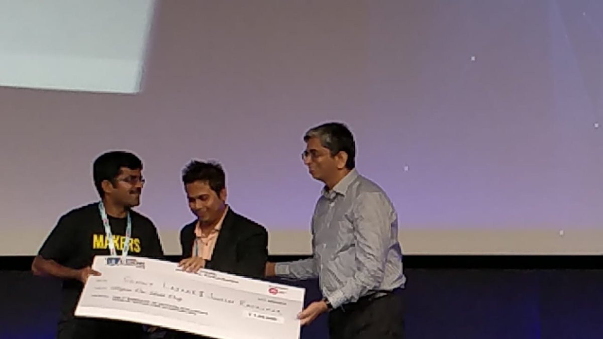 sudalairajkumar's tweet image. Glad to win the Machine Learning (winners) and Artificial Intelligence (Runner-up) tracks in TechGig Code Gladiators 2018

#TechGigCodeGladiatorsFinale #ArtificialInteligence #MachineLearning