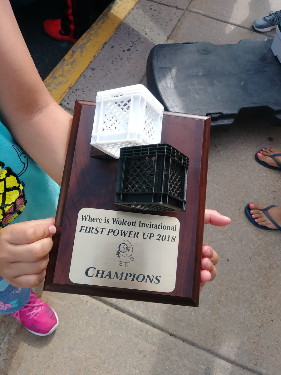 An amazing way to end off the 2018 Power Up Season! Winners of Where Is Wolcott Invitational. #nutsandbolts #FIRSTPOWERUP #omgrobots