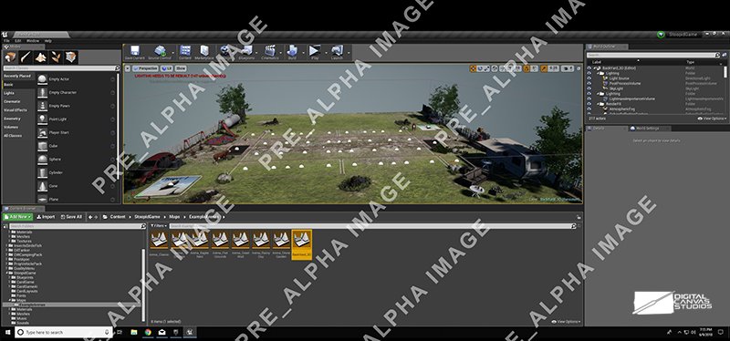 StoopidTheGame's tweet image. Get ready!, Indiegogo is launching in 2 days! Till then here&apos;s a nice peek at one of the new 3D maps being build inside Unreal engine.