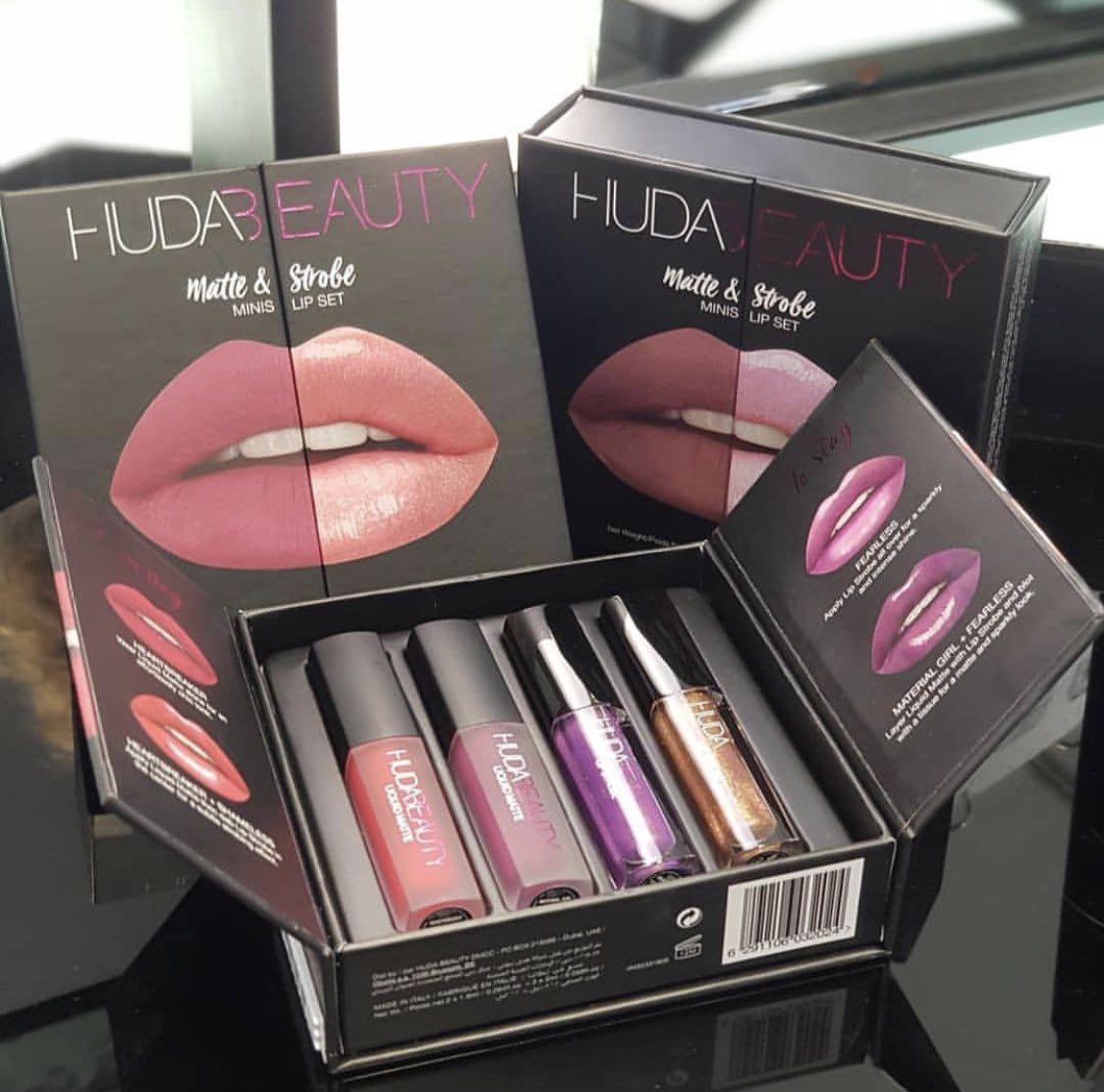 Trendmood's tweet photo. SURPRISE! ๐๐ NEW Lips SETS!!! More Minis!!! By @hudabeauty ๐๐ Matte & Strobe Sets, Each set includes:
2 mini #MatteLiquidLipstick Shades
2 mini #LipStrobe Shades .Available NOW! โก๏ธ @sephora Dubai *will update soon about U.S. .
๐ธ @narciso_mua https://t.co/0mm4uBYapj