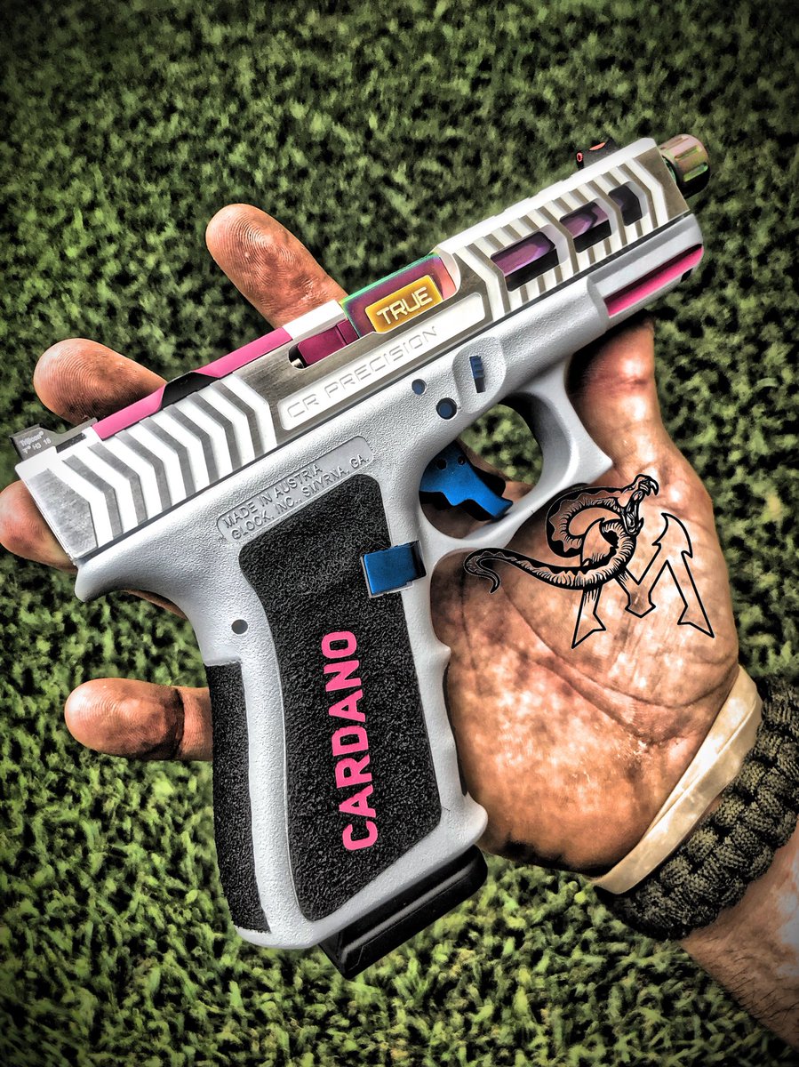 luke_hamilton's tweet photo. Who likes guns and crypto? I do!!! Custom build by yours truly. Check out my business @Sinner.Mass on IG if you are interested🇺🇸💯🔥🔥🔥 #Cardano #ADA #Crypto #CryptoGlock #G19 @officialmcafee @IOHK_Charles @CryptoCobain @Crypto_Bitlord @CarpeNoctom https://t.co/j5ESMC4UPJ