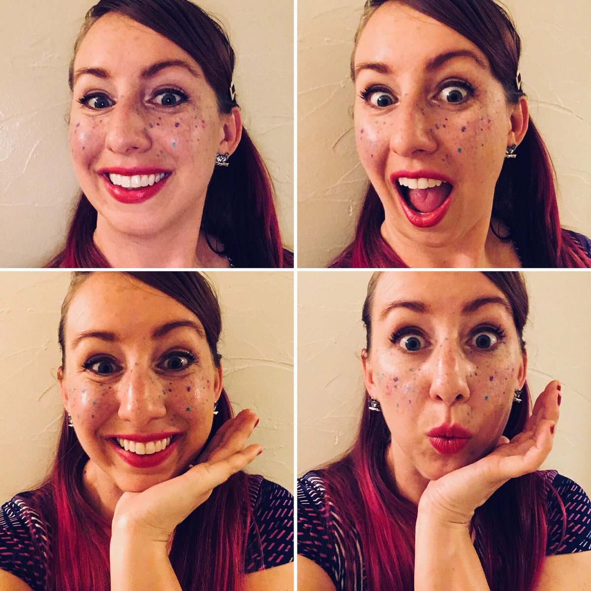sneakyvarmint's tweet photo. Often I get to create cartoon characters and sometimes I get to be one! Rainbow freckles. Yaaaay! 🌈💕
#kawaii #rainbowfreckles #rainbow #freckles #cartoon #animation #makeupfun #kawaiigirl #adorbs #colorfulfreckles #cute #polkadot https://t.co/Mjpth56V9m