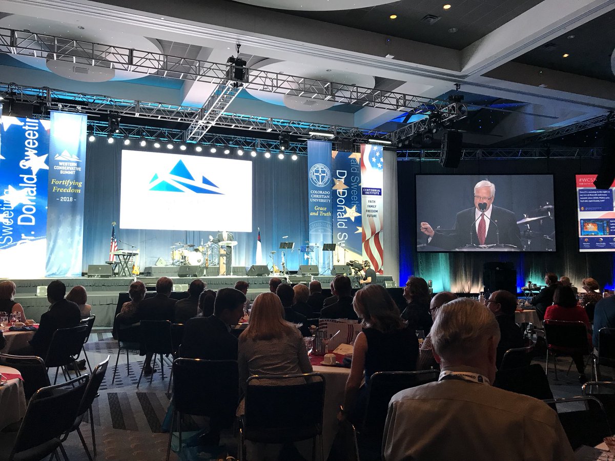 erichogue's tweet photo. @DSweeting the president of @my_ccu takes the stage to “Get Back!” 🎶 Higher Education needs to get back to where we once belonged! @CentennialCCU #WCS18 @jeffhunt https://t.co/aRgaUv2JI6