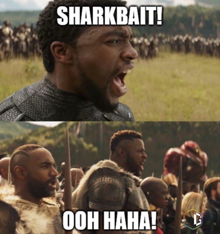 QuotableDisney0's tweet photo. OHH HAHA! 

#sharkbait #blackpanther #findingnemo https://t.co/pCQg6v0G3n