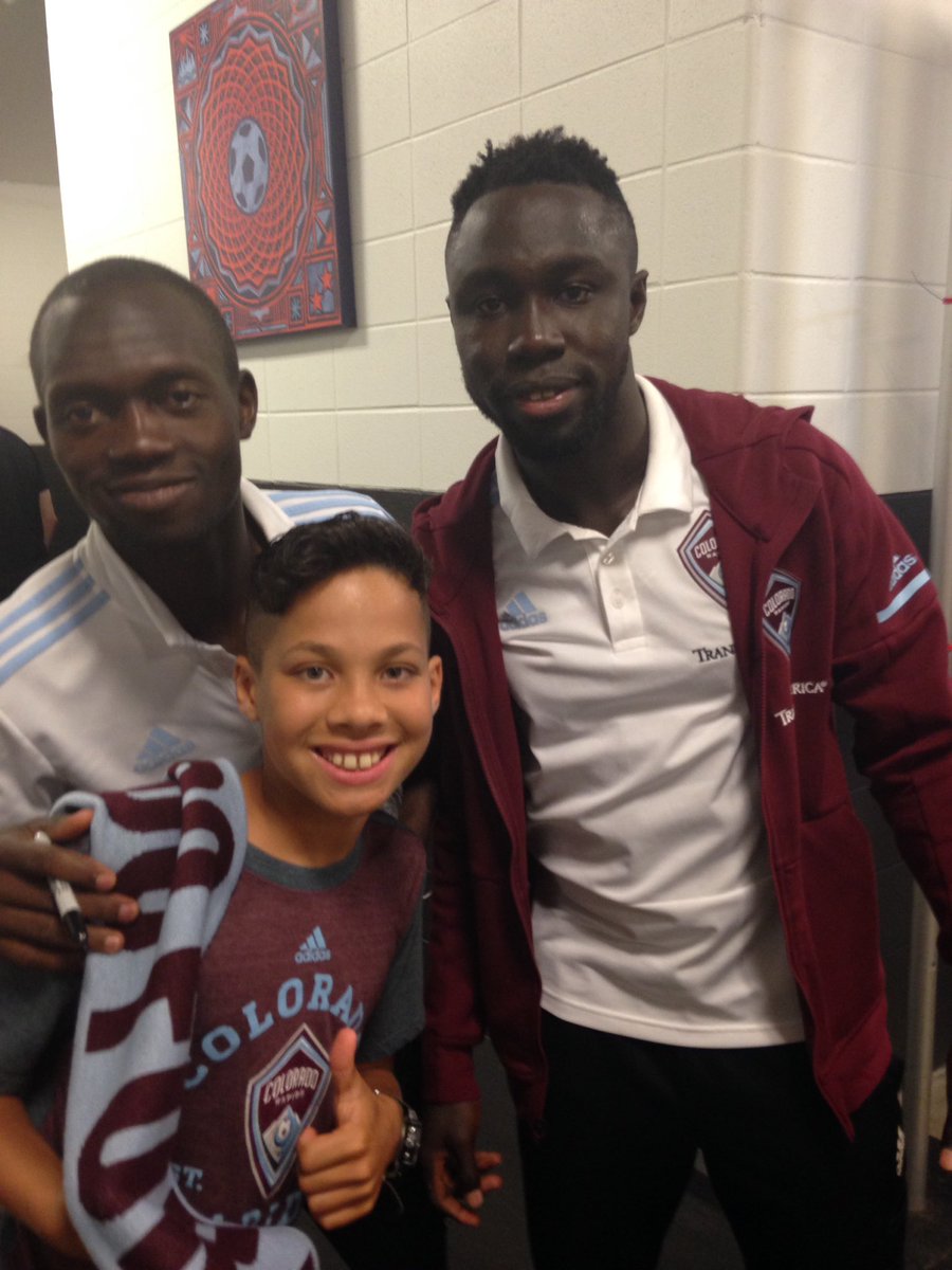 T_Mrob's tweet photo. @ColoradoRapids regardless of the score tonight,you guys are still #1 to us. Thank you for making my little keepers night #Rapids96 #coloradoforlife https://t.co/tneiAOQ97p