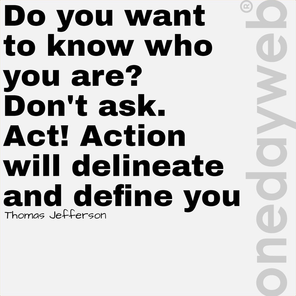 onedaywebstudio's tweet photo. #thomasjefferson toiled his whole life for his many accolades. The quickest path to #understanding yourself is embarking on life's call to #adventure.   #hardwork #motivation #entrepreneur #quotes https://t.co/OEnmsbkWth