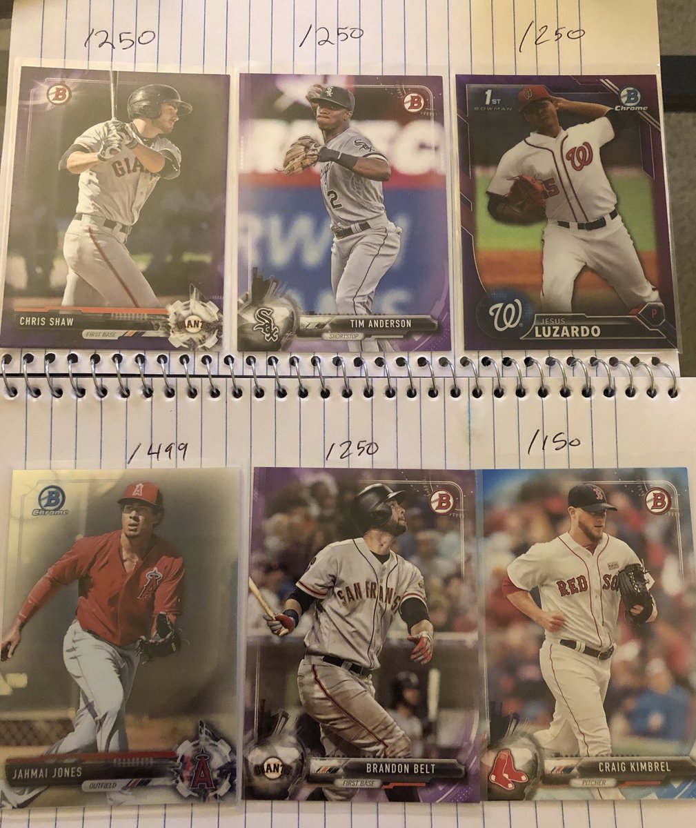 B_Litch88's tweet photo. GIVEAWAY TIME! Bowman numbered  lot! Retweet and follow to enter! https://t.co/WzHErp05Qq